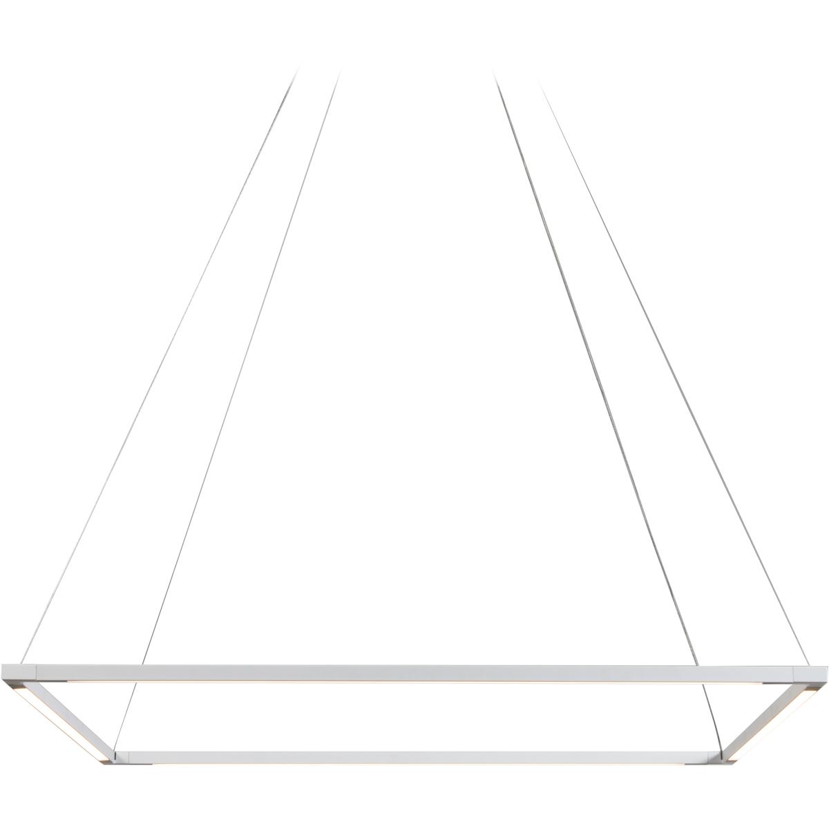 Koncept ZBP-24-S-SW-MWT-CNP Z-Bar LED 25.98 inch Matte White Pendant Ceiling Light, Square